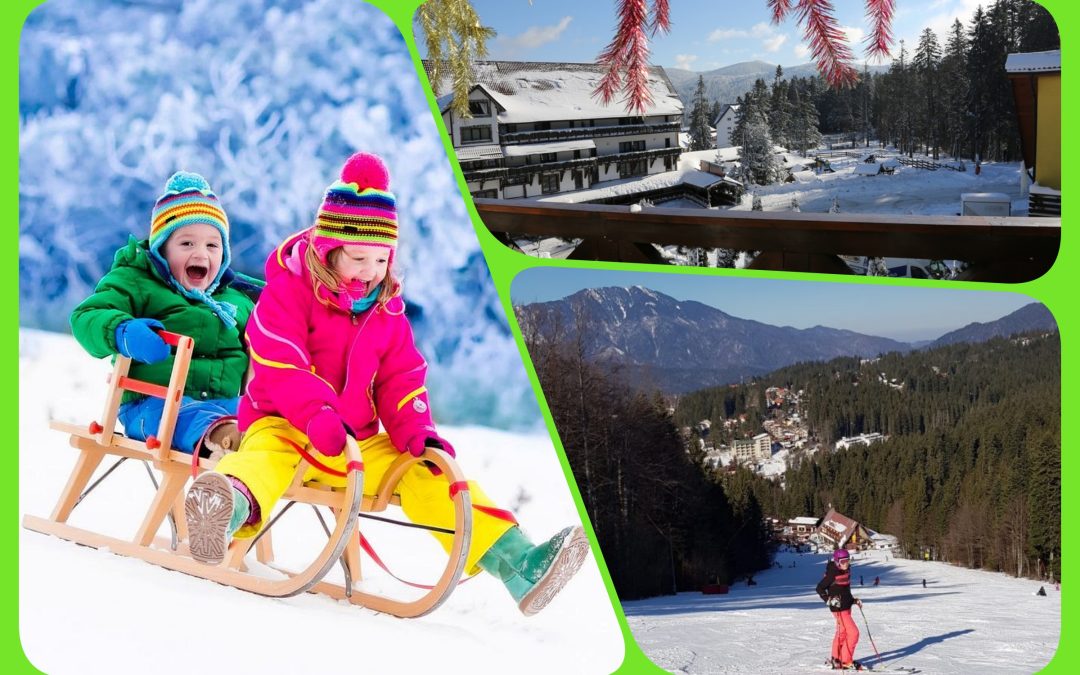 Schi si sanius in Predeal cu cazare la vila Evergreen